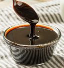 Dark brown colored sweet Arenga sugar syrup
